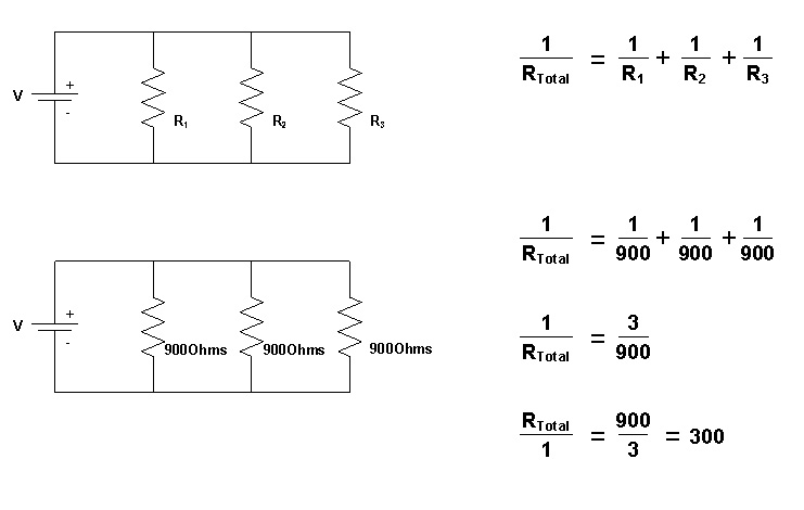 Parallel Resistance Formulas